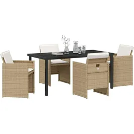 vidaXL Garten Essgruppe 5-tlg. Beige