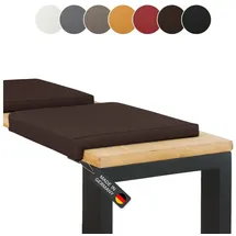 lycce Bankauflage Klemmkissen 40 x 35 cm Braun