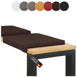 lycce Bankauflage Klemmkissen 40 x 35 cm Braun
