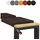 lycce Bankauflage Klemmkissen 40 x 35 cm Braun