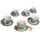 Mambocat Kaffeetasse 0,2 l Grau 6 St.