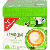 GutundGünstig Kaffeekapseln Cappuccino, 16 Kapseln, für Dolce Gusto