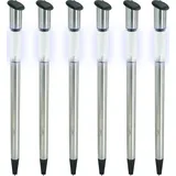 EAXUS 6er Set Solar LED Lampe Edelstahl 70cm Solarleuchte Garten Leuchte Solarlampe Gartenleuchte Gartenlampe Wegleuchte Mit Erdspieß