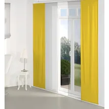 Wirth Schiebegardine Dim out (1 St), Paneelwagen, verdunkelnd, inkl. Beschwerungsstange gelb 60 cm x 145 cm