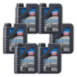 6x 1L LIQUI MOLY 1572 Motoröl Motorbike HD-Classic SAE 50 Street Mineralisch