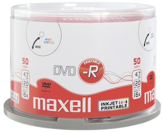 DVD-Rohlinge »DVD-R printable« mit Inkjet bedruckbar, Maxell