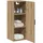 vidaXL Wandschrank Artisan-Eiche 34,5x34x90 cm Holzwerkstoff