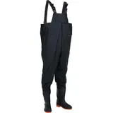 vidaXL Wathose mit Stiefeln, Schwarz Größe 39 - vidaXL