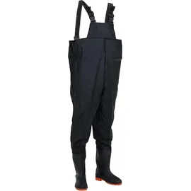 vidaXL Wathose mit Stiefeln, Schwarz Größe 39 - vidaXL