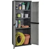 Toomax Kunststoffschrank grau B/H/T: ca. 64x165x37 cm - grau, schwarz