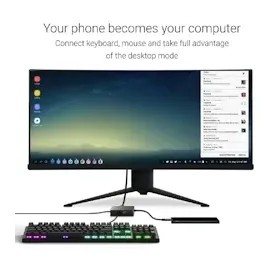 Green Cell Adapter Dockstation GC USB-C HUB 6 im 1 3X USB 3.0, HDMI 4K, Ethernet, USB-C mit Power Delivery 87W für MacBook Pro 13/15, Dell XPS 13/15 kompatibel mit Samsung DeX