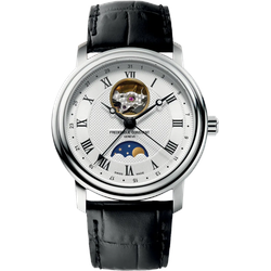 Frederique Constant Classics Heart Beat Moonphase Date FC-335MC4P6 - Guilloché,silber,schwarz - 40mm