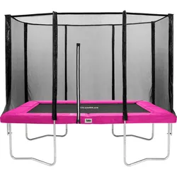 Salta Trampoline - Combo - rechteckig 213x305cm - Trampoline mit Sicherheitsnetz - Schutzrand Farbe: pink