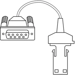 16 ESv Datenverbindungskabel RS232C (2 m, 9pol)