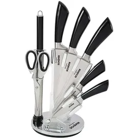 neuetischkultur Messerblock 8-tlg. Metallic Black