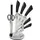 neuetischkultur Messerblock 8-tlg. Metallic Black