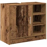 vidaXL Waschtisch-Schrank 63 x 55 x 29 cm Braun
