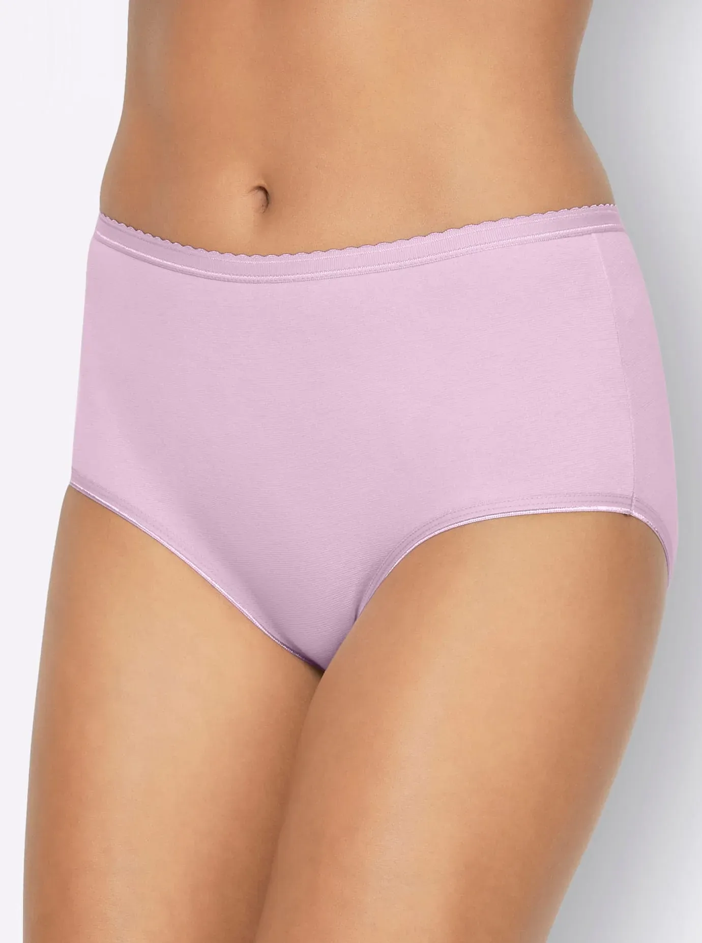 Taillenslip, Damen, Gr. 56/58, 6 Stk., bunt (farbig, sortiert), 95% Baumwolle, 5% Elasthan, Unterhosen Taillenslip