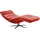 KAWOLA Relaxliege ALINA motorisch Cord 80 x 80 x 131 cm rot mit Kissen