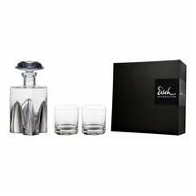 Eisch Karaffe Geschenkset Gentleman Platin 0,75 l