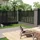 vidaXL WPC Lamellenzaun 180 x 180 cm schwarz