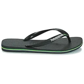 havaianas Brasil Logo Flip-Flops Black/White 23