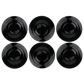 Acoroc Pizzateller Ø 32cm oder Pastateller Ø 28,5cm in Weiß oder Schwarz - 2er, 4er oder 6er Sets - Spülmaschinenfest Mikrowellengeeignet (Pasta Ø 28,5cm - Schwarz, 6 Stück)