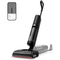 DREAME Nass-Trocken-Sauger "H15 Pro, 21.000 Pa Saugkraft, GapFree,180-Design, Selbstreinigung", schwarz, B:27,5cm H:116cm T:27,9cm, Nass-Trocken-Sauger, Triple-Edge-Reinigung, TangleFree, App-Control, Heißlufttrocknung