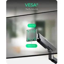 Icy Box IB-MS702-T Monitorständer für 2 Monitore Schwarz