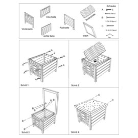 Wiltec Hasenstall 42 x 51,5 x 43 cm