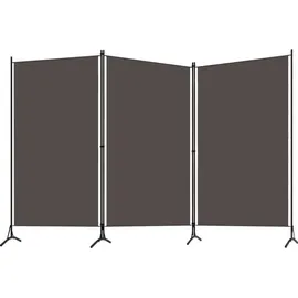vidaXL 3-tlg. Raumteiler Anthrazit 260x180 cm