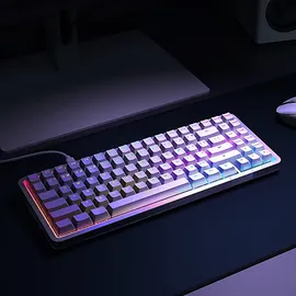 NZXT Function Elite MiniTKL Gaming Tastatur White ARGB