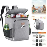 Kühlrucksack 32L - Auslaufsichere und Tragbare Kühltasche für Reisen