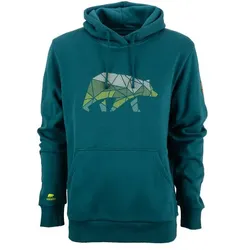 FORSBERG Hoodie mit Brustlogo lila, petrol  / emerald/grün / L