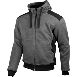 GMS-Moto Grizzly, Kapuzenjacke - Grau/Schwarz - 4XL