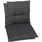 GO-DE Niederlehnerauflage 98 x 48 x 5 cm grau 2 St.