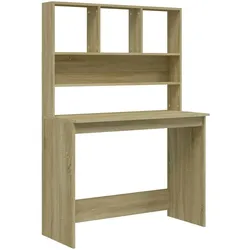 vidaXL Schreibtisch mit Regal Sonoma-Eiche 102x45x148 cm Holzwerkstoff
