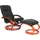 MCW Fernsehsessel Aprilia Kunstleder 66 x 93 x 89 cm schwarz mit Hocker