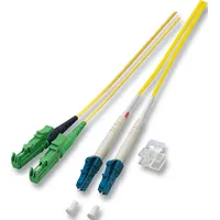 EFB O0937.10 Duplex Jumper LC-E2000®/APC 9/125μ, G657A, LSZH, gelb,