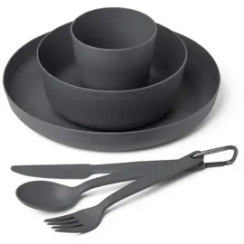 Sea to Summit Camp Geschirr-Set 6-teilig mit Meshsack Charcoal