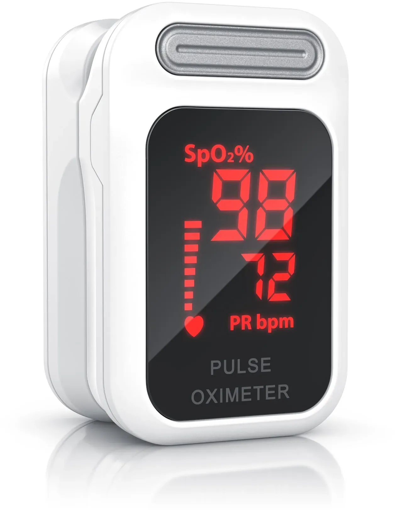 Medicinalis Pulsoximeter Finger - Herzrate - SpO2 Sättigung - Batterieanzeige - Fingerpulsoximeter - Messung von Puls und Sauerstoffsättigung