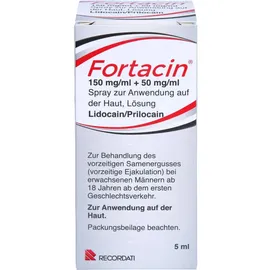 RECORDATI PHARMA GMBH Fortacin 150 mg/ml + 50 mg/ml Spray z.Anw.a.Haut 5 ml