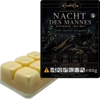 WonderWax Duftwachs Wax Melts Die Nacht des Mannes – Parfume Collection, 6 Duftwachs Würfel aus Sojawachs für Duftlampe & Aromalampe, vegane Wa...