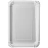 Papstar 25 Teller, Pappe "pure" eckig 16,5 cm x 23 cm weiss