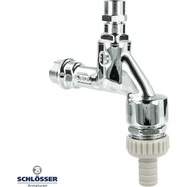 Schlösser Armaturen Js Auslaufventil Mit Rb,Rv,Sv Steckschl.-Ot,1/2",Pol. Chr.,Dvgw