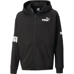 PUMA Kinder Kapuzensweat POWER FZ-Hoodie TR B, PUMA BLACK, 140