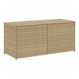 vidaXL Gartentruhe Beige 283L Poly Rattan