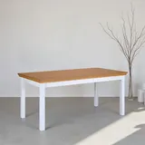 Interlink Inter Link Maluna Esstisch Massivholz Kiefer Weiß/Oak Colori 170x90 cm