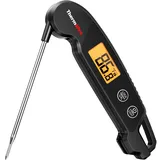 ThermoPro Fleischthermometer Digitales Grillthermometer mit Faltbarer Sonde Bratenthermometer Wasserdicht Thermometer Kochen für Smoker Grill BBQ Küche TP603B