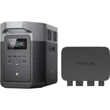 Ecoflow - 800W Batterieladegerät mit Delta 2 max Powerstation, 3-in-1 schnelles DC-DC-Ladegerät, Autobatteriepflege&Starthilfe, 8×schnelleres Laden